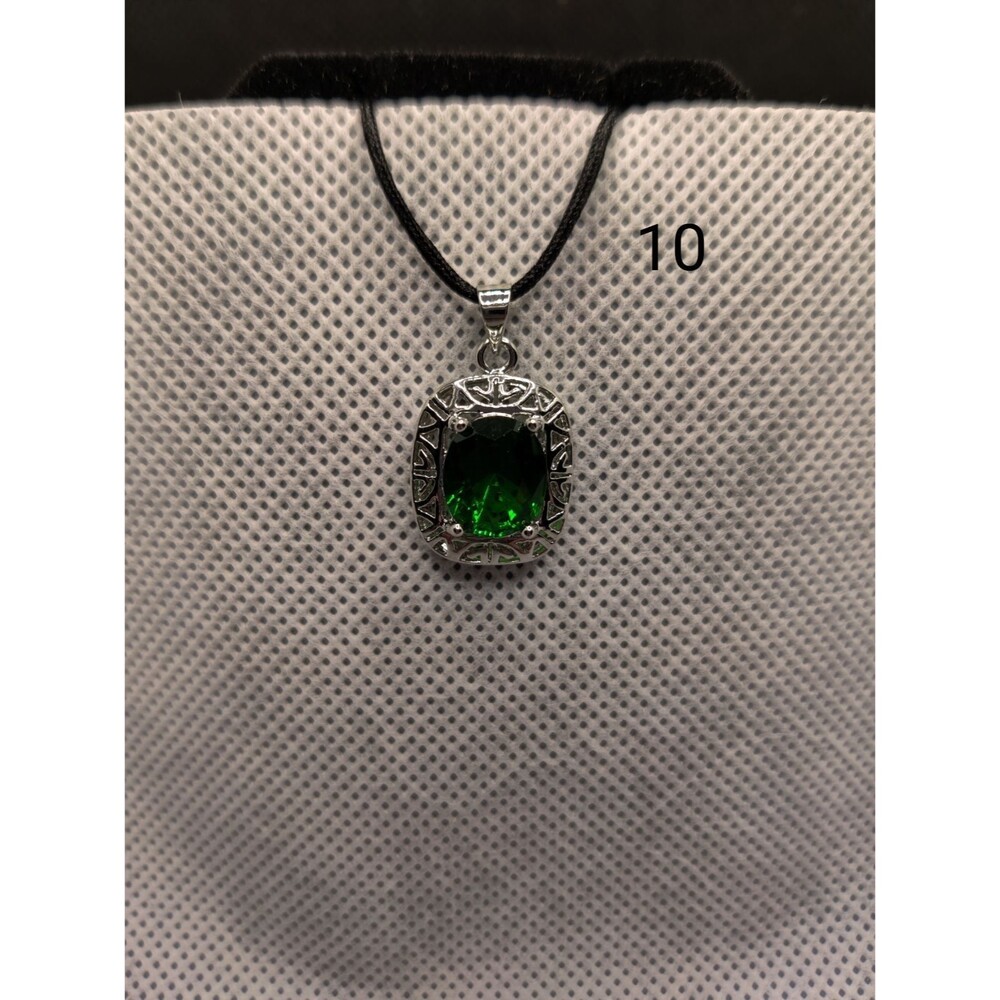 Green Rhinestone Pendant